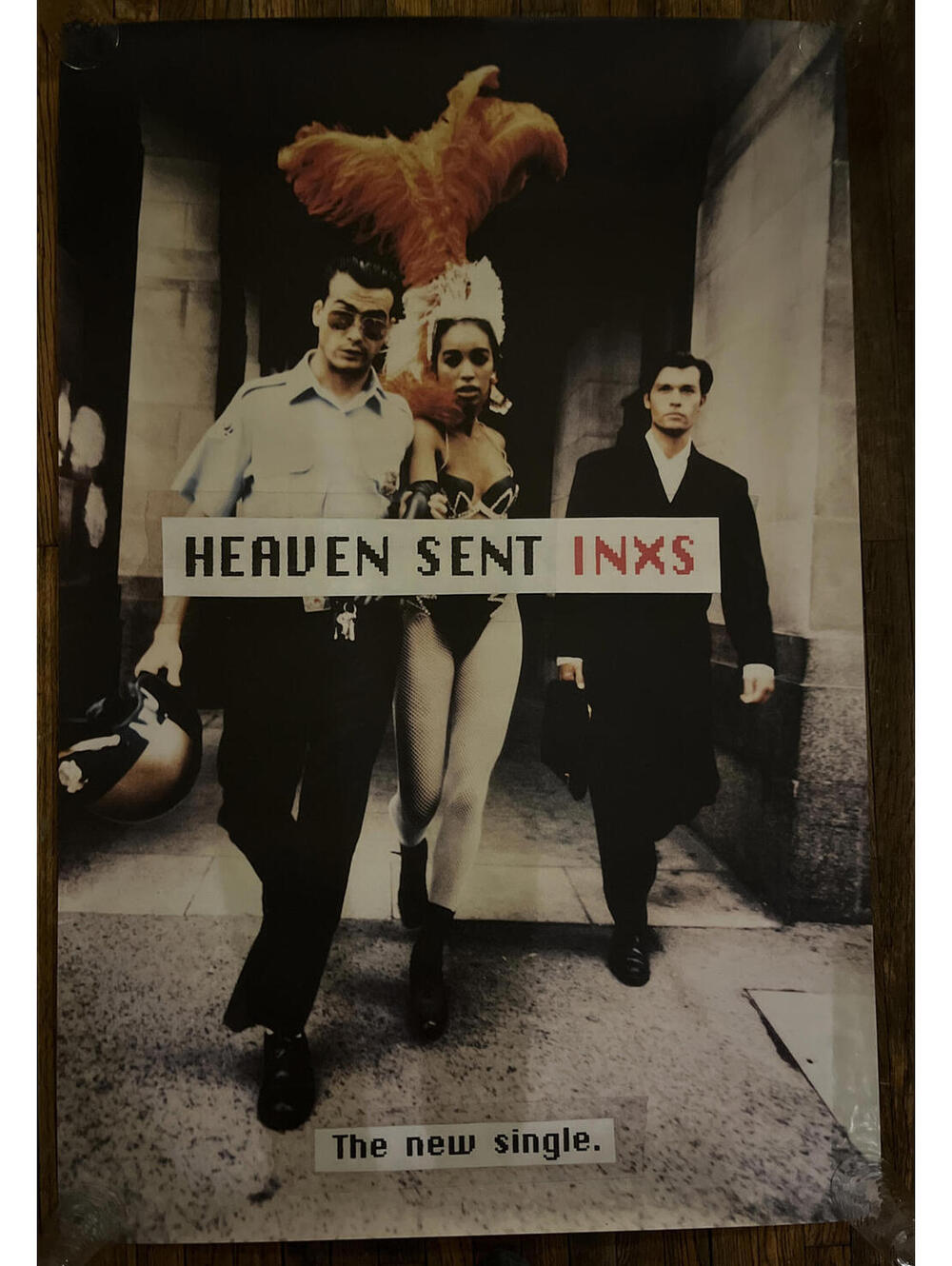 INXS original vintage poster heaven sent the new single XL 1992 Music Promo Xl